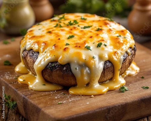 Stuffed Portobello Mushroom with Mozarella Cheese