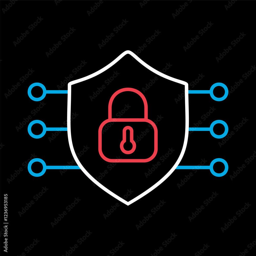 Security shield vector icon. Protection symbol Security shield vector icon. Protection symbol