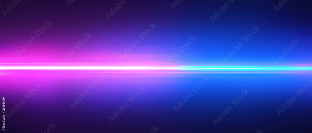 Neon futuristic light beam glowing in deep purple and electric blue Neon futuristic light beam glowing in deep purple and electric blue