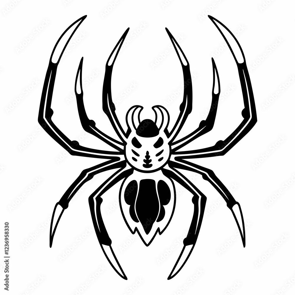 Obraz premium spider on a white background