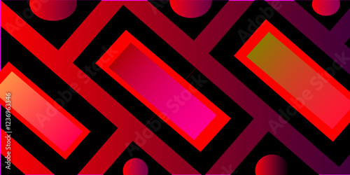 Red and black background, Modern black and red abstract geometric shapes background design template, paper, pattern with sequence ,geometrical background.