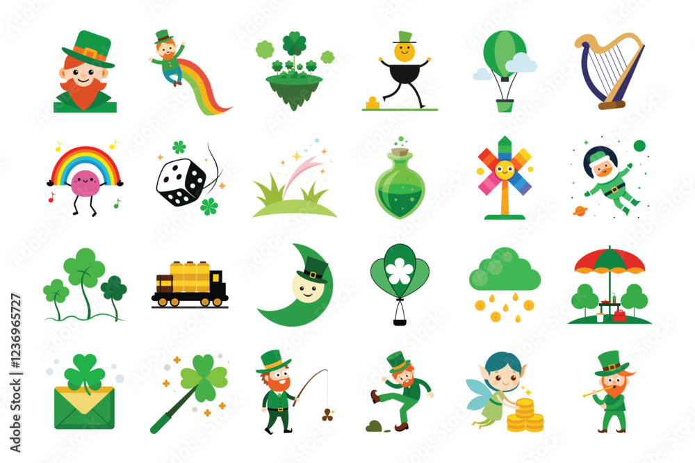 Naklejka premium bandle st. Patrick’s Day, is a fun, whimsical