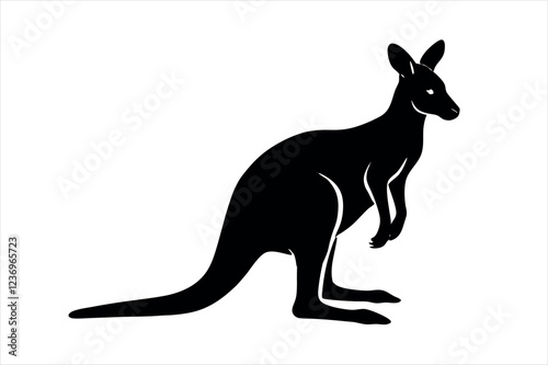 Wallaby silhouettee