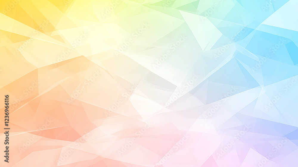 Obraz premium Pastel Dreamscape: Abstract artwork featuring a blend of soft pastel hues, creating a dreamy and ethereal atmosphere with a dynamic interplay of light and shadow. 
