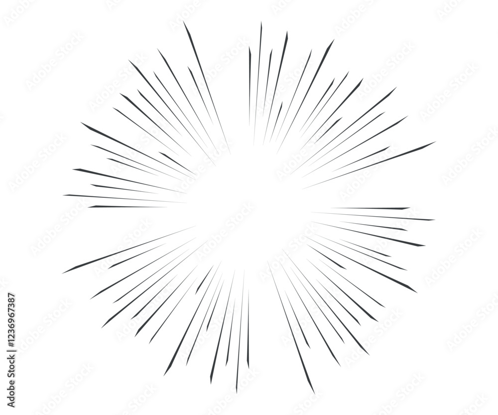 Abstract radial lines for comic effect. Speed shot illustrations. Vector design for manga and anime comics. Abstract radial lines for comic effect. Speed shot illustrations. Vector design for manga and anime comics.