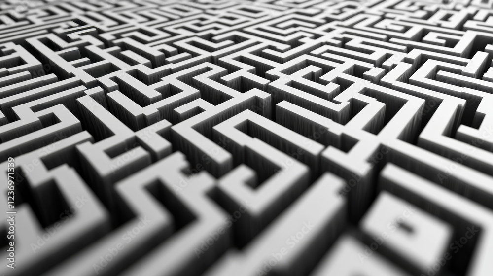 abstract modern technology background rendering 3d illustration cubic mesh maze geometric design abstract modern technology background rendering 3d illustration cubic mesh maze geometric design