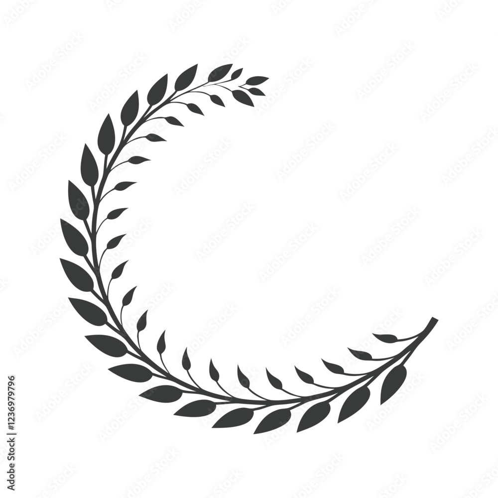 Obraz premium an olive branch with small delicate leaves