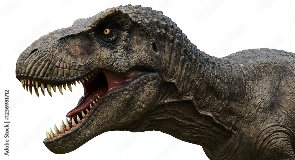 Obraz premium Realistic T Rex Dinosaur Head 3d Render