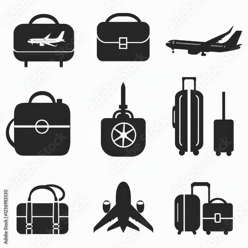Travel Icon, Simple Logo Minimalism