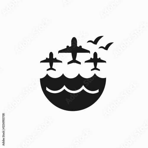 Travel Icon, Simple Logo Minimalism