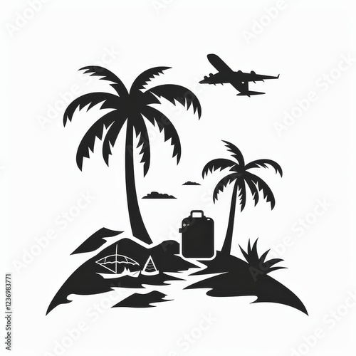 Travel Icon, Simple Logo Minimalism