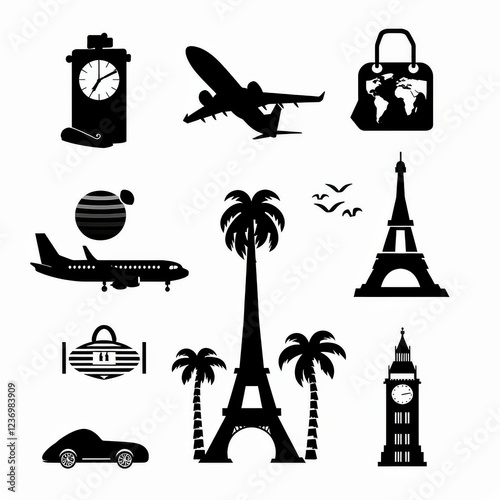 Travel Icon, Simple Logo Minimalism