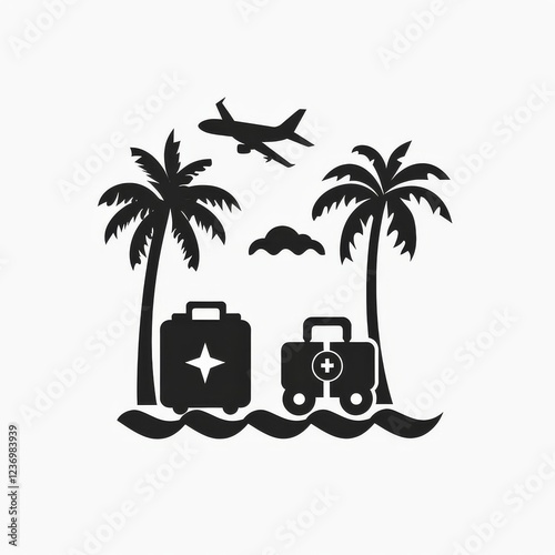 Travel Icon, Simple Logo Minimalism