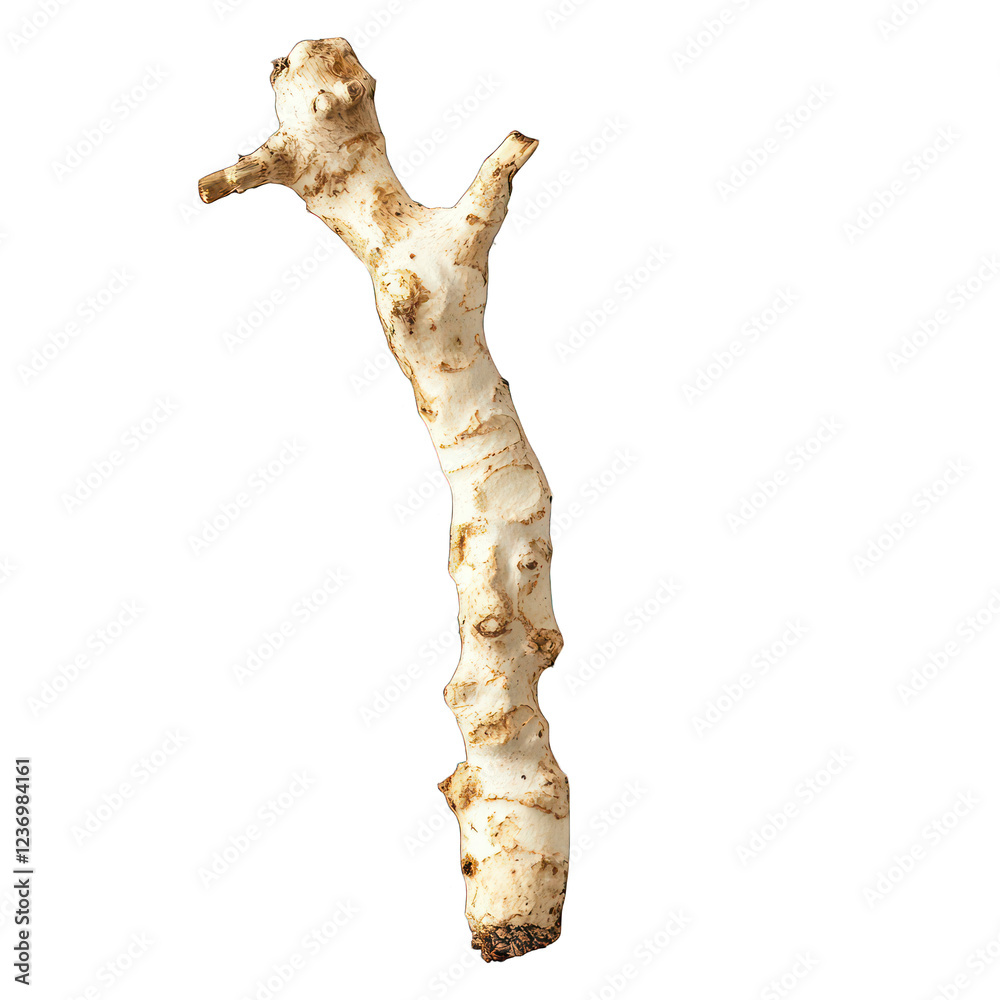 Fototapeta premium Horseradish root on transparent background