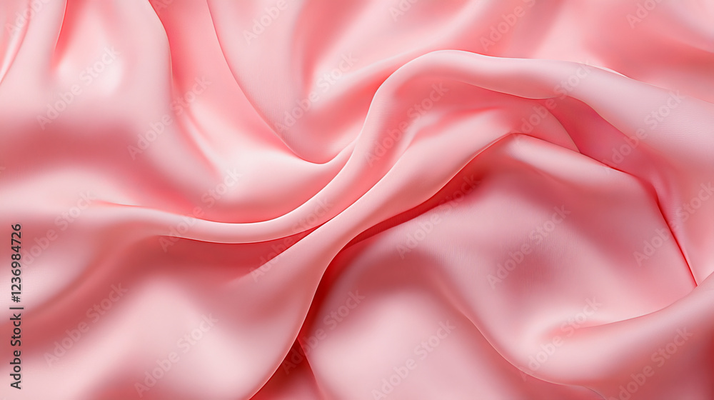 Closeup of soft pink fabric with wrinkles and folds 3d render illustration. 3D Illustration Closeup of soft pink fabric with wrinkles and folds 3d render illustration. 3D Illustration