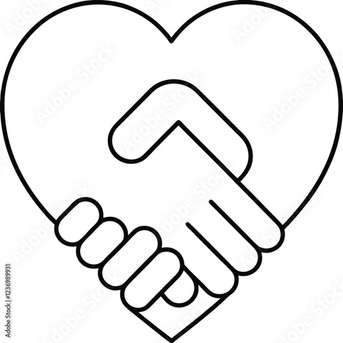 handshake icon vector illustration, handshake icon vector silhouette
