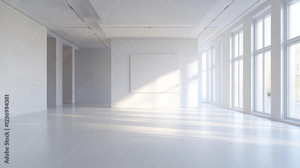 white empty abstract building interior room 3d render illustration white empty abstract building interior room 3d render illustration