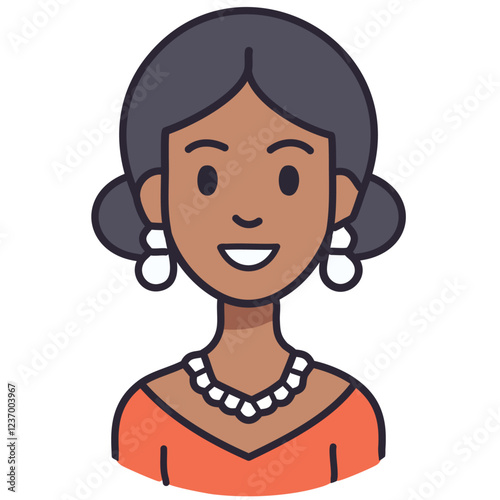 black woman with earrings