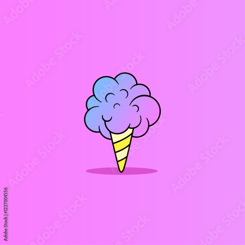 pink blue cotton candy