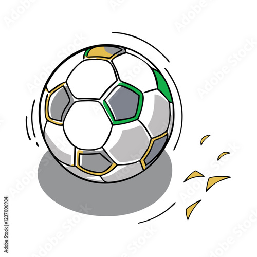 Minimalist soccer ball icon for sports blogs, football websites, and presentations related to soccer