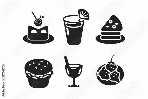 Food Icon, Simple Logo Minimalism