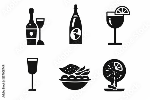 Food Icon, Simple Logo Minimalism