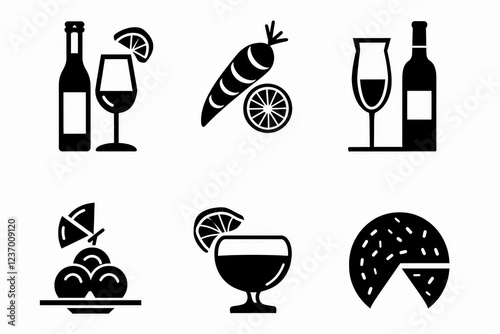 Food Icon, Simple Logo Minimalism