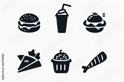 Food Icon, Simple Logo Minimalism