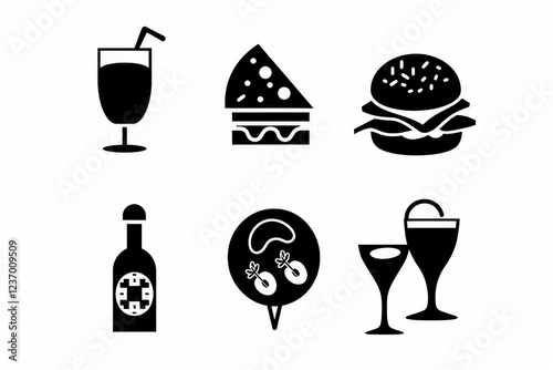 Food Icon, Simple Logo Minimalism