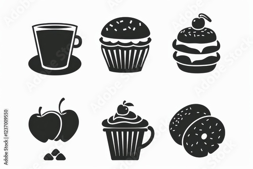 Food Icon, Simple Logo Minimalism