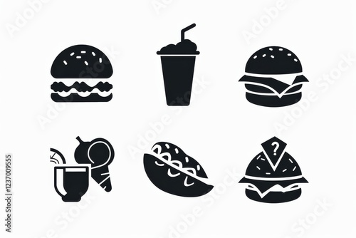 Food Icon, Simple Logo Minimalism