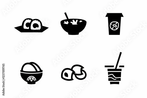 Food Icon, Simple Logo Minimalism