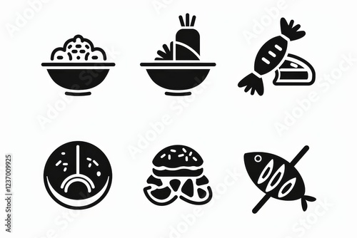 Food Icon, Simple Logo Minimalism