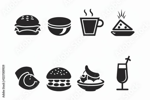 Food Icon, Simple Logo Minimalism