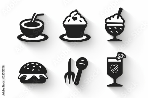 Food Icon, Simple Logo Minimalism