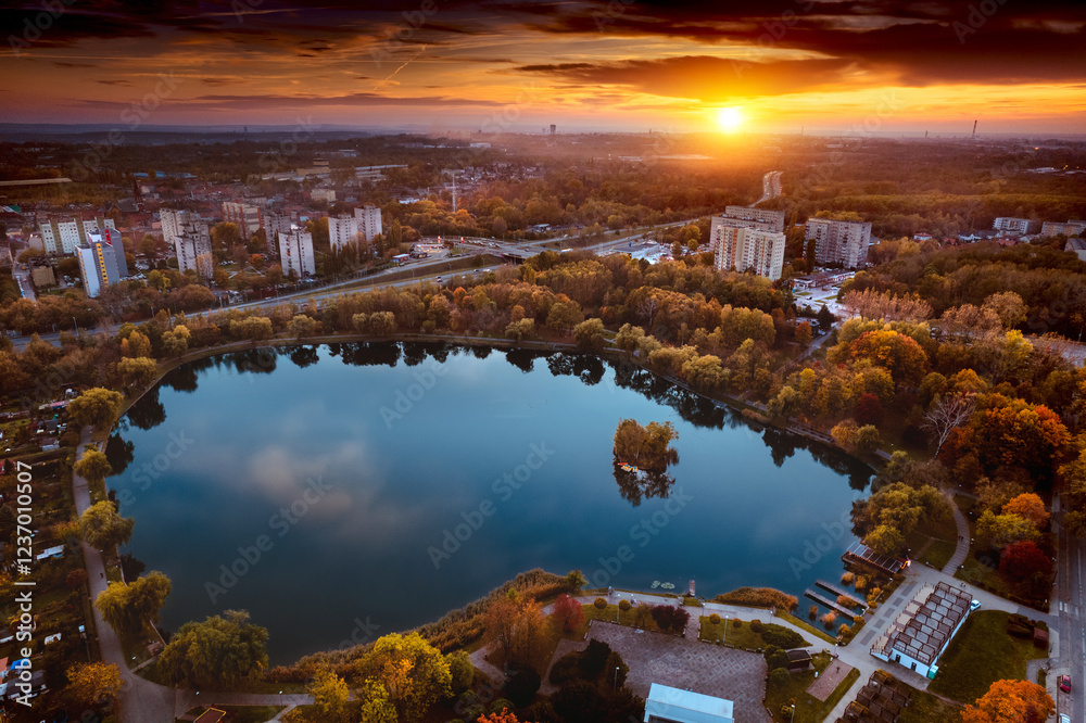 Świętochłowice - staw - Skałka