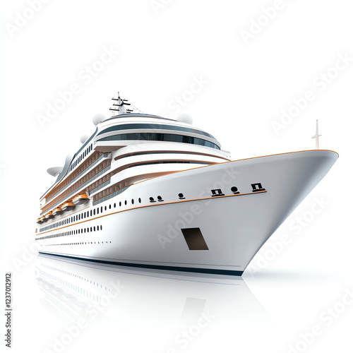 Wallpaper Mural A luxurious cruise ship with a sleek design and modern features, perfect for travelers seeking adventure and relaxation on the open seas. Ideal for showcasing travel and leisure. Torontodigital.ca