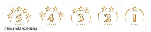 Star rating. star Symbol or emblem. vector illustration
