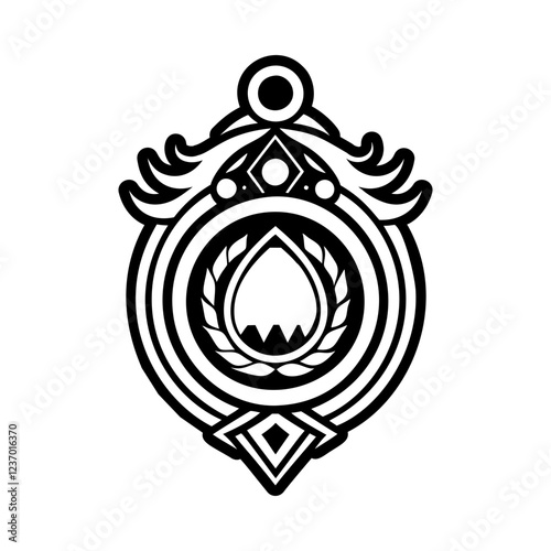 Moonstone pendant icon in filled style