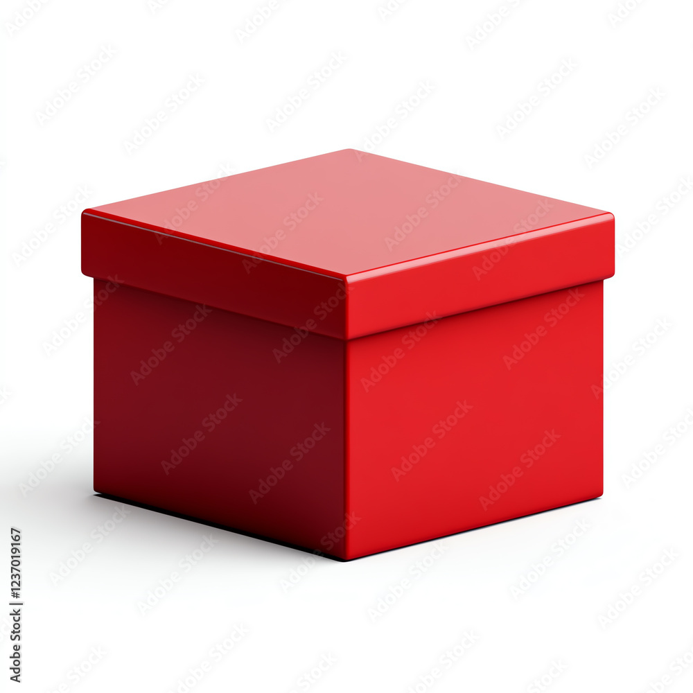 A vibrant red box with a smooth surface and a lid, perfect for gift packaging, storage solutions, or display purposes. Ideal for various creative and commercial applications. A vibrant red box with a smooth surface and a lid, perfect for gift packaging, storage solutions, or display purposes. Ideal for various creative and commercial applications.
