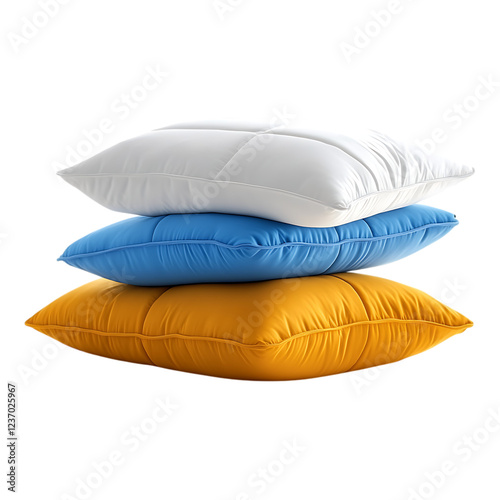 PNG Pillow Against Transparent Background for Home Decor, Comfort, or Bedding Product Designs photo