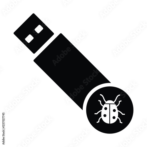 Usb Flash Drive Bug Icon