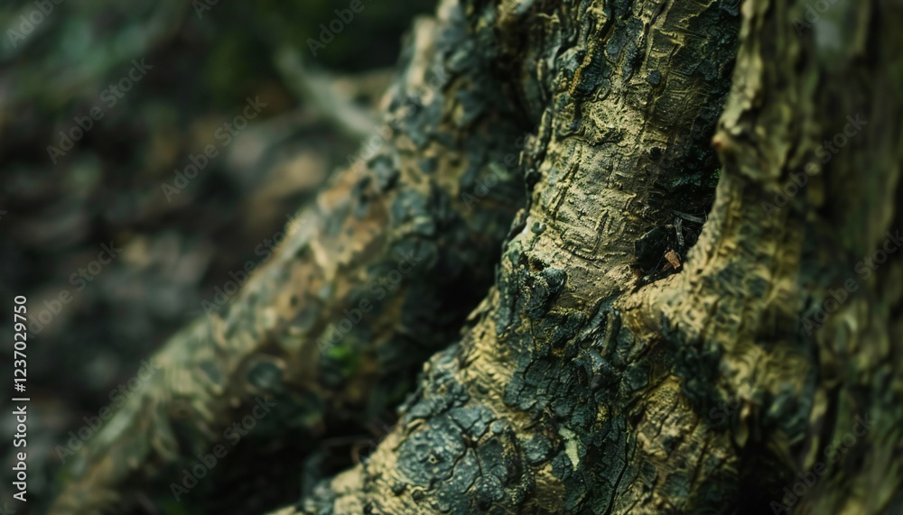Tight shot of an aged tree trunk Tight shot of an aged tree trunk