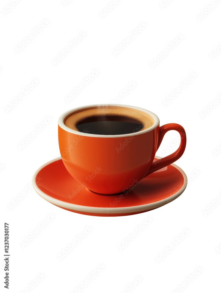 Cup of coffee, white isolate background Cup of coffee, white isolate background