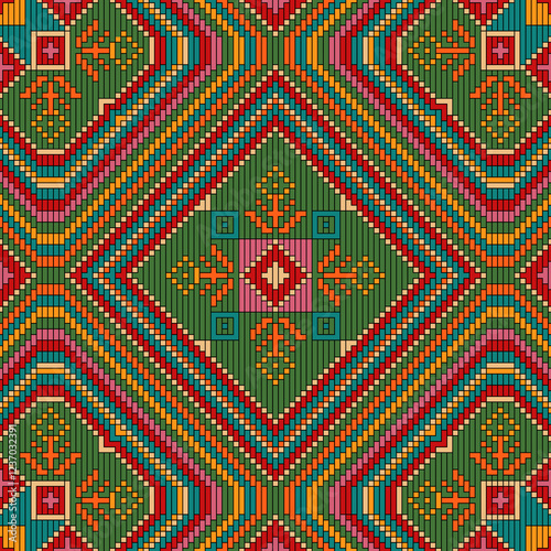 Seamless abstract geometric pattern. Vector Illustration