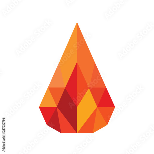 abstract triangle background diamond icon