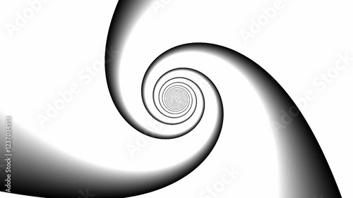 Wallpaper Mural Motion background with animated two-way rotating three-pronged metallic spiral (1920x1080 30fps 12s). Torontodigital.ca