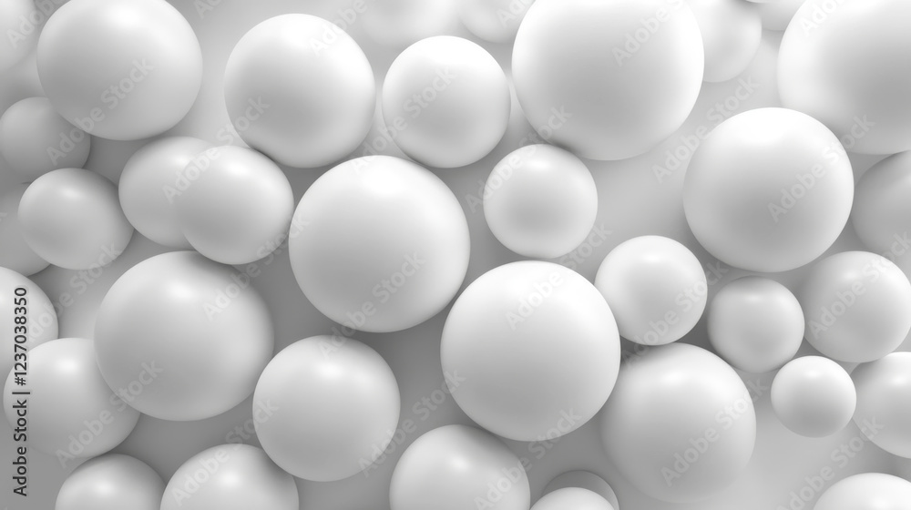 Abstract organic white balls structure background texture 3d render illustration Abstract organic white balls structure background texture 3d render illustration