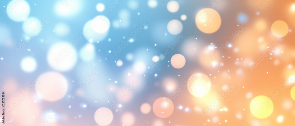 Abstract Background with Soft Blue and Orange Bokeh Lights Abstract Background with Soft Blue and Orange Bokeh Lights