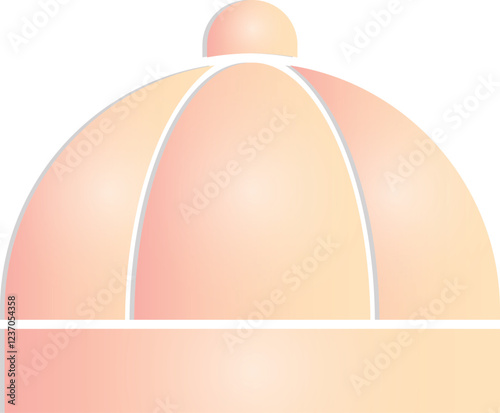 Vietnam traditional cap, Chinese wool hats, vector art